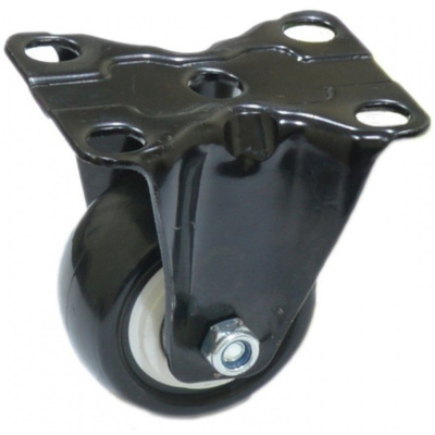 Колесо черн. рез.  неповорот.  40мм