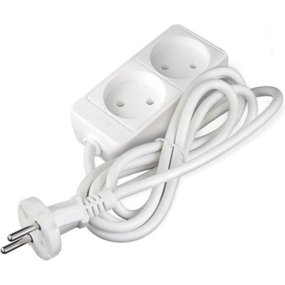 Удлинитель бытовой ТМ Союз 2200 Вт 2 гнезда ПВС 1,5м