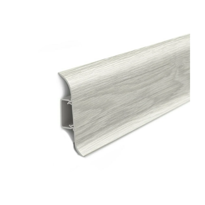 Плинтус напольный с центральной планкой 70мм 2,2м "Идеал Классик", Дуб айсберг 230