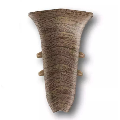 Угол для плинтуса 55мм "Идеал Классик" Орех / 291 внутренний										