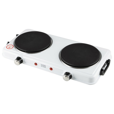 ПЛИТА ЭЛЕКТР. 2-КОНФОР. (ЧУГУН) "HOMESTAR" HS-1110 (БЕЛЫЙ) 