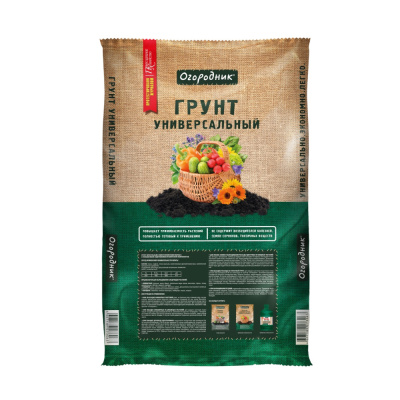 Грунт универсальный 60л Огородник 1/36 Фаско