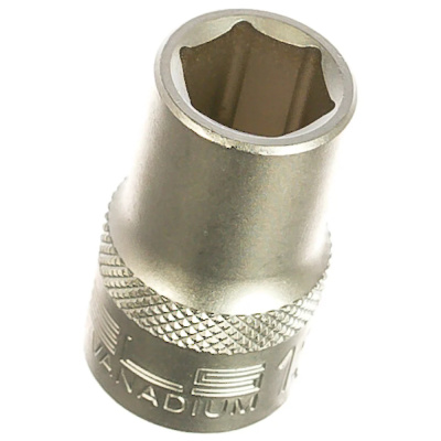 Головка торцевая, 13 мм, 6-гранная, CrV, под квадрат 1/2"// Stels