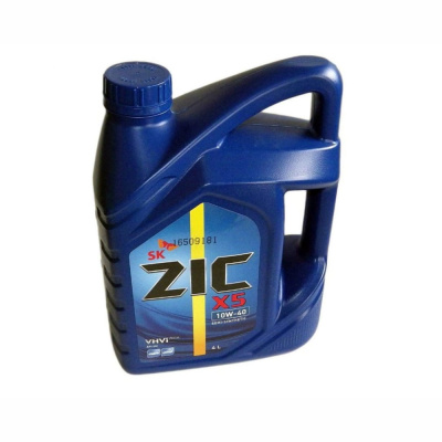 Масло моторное ZIC X5 10W40 4л (полусинтетическое масло) /4
