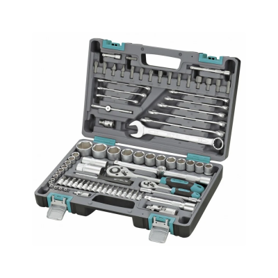 Набор инструмента 1/2" 1/4" CrV пластик.кейс 82 предм.//STELS