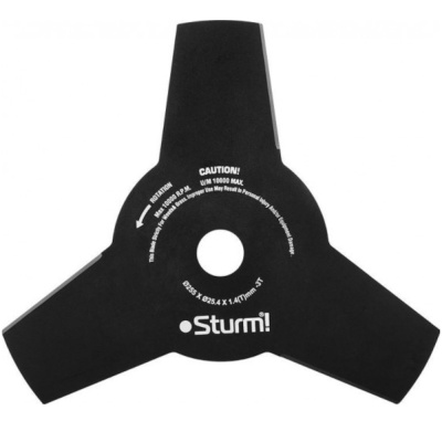 Нож ТРЕХЛЕПЕСТКОВЫЙ для триммера, 255mm*1,4 Sturm!
