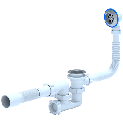 Сифон Ани д/ванны рег., с вып. и перелив. 1 1/2 с г/т 40х50 E255