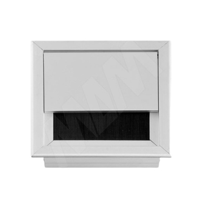 Заглушка кабель-канала, алюминиевая, 80х80 мм