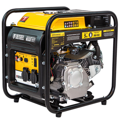 Генератор инверторный GT-3500iF, 3,5 кВт, 230 В,открытый корпус,ручной старт// Denzel