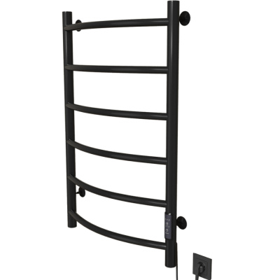 Полотенцесушитель MIXLINE CAPELLA  80х50 (таймер, 253 Вт, 6 перекладин) электрический ЧЕРНЫЙ