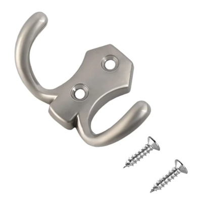 Крючок 306 B SN (2-х рож.) мат.никель (600/50)