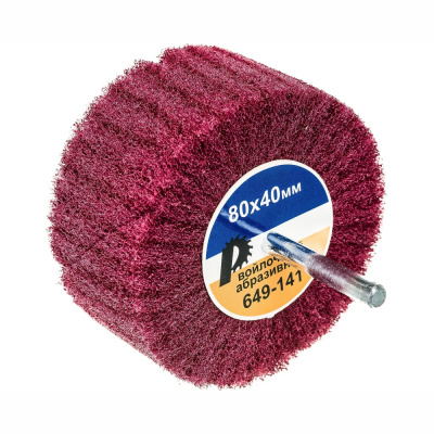 Круг лепестковый с оправкой Практика 80*40мм,войлочный,хвостовик 6мм, серия Профи