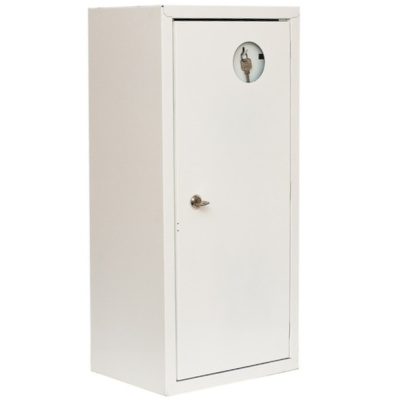 Шкаф для огнетушителей ШПО-102 закрытый "А" (Белый)