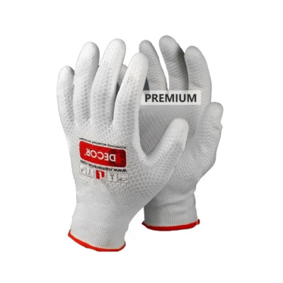 Перчатки DECOR PREMIUM прорезиненные, размер XL