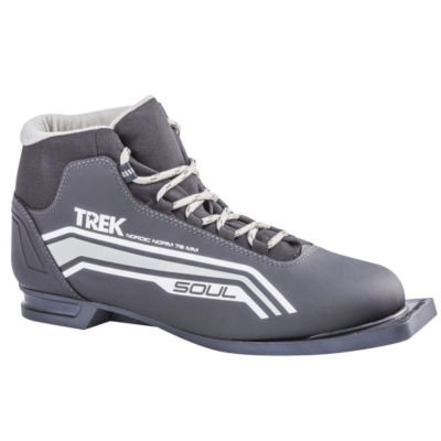 Ботинки лыжные TREK Soul4 черный (лого серый) 75 (RU45;EU46;CM29)