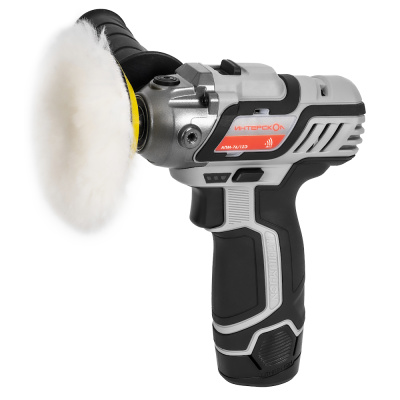 Машина полировальная аккум. АПМ-76/12Э (Li-ion, кейс, 2 аккум., 2,0 Ач, ЗУ, набор 7 пр.)