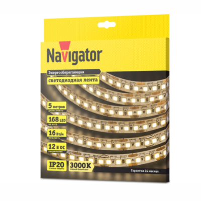 Лента светодиодная NLS-2835WW168-16-IP20-12V