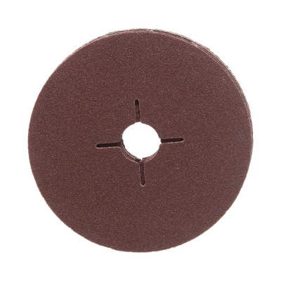 Круги фибровые гибкие ПРАКТИКА с центральным отверстием, 125 мм P 120  (5шт.) картонный подвес