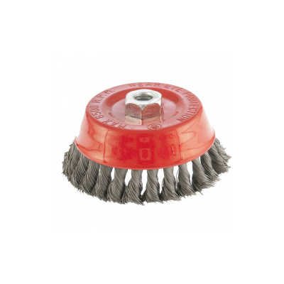 Щетка для УШМ, 125 мм, М14, "чашка", крученая проволока 0,35 мм// Matrix