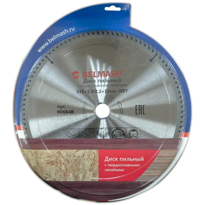 Диск пильный по ламинату BELMASH 315х3,4/2,2х32мм; 100Т