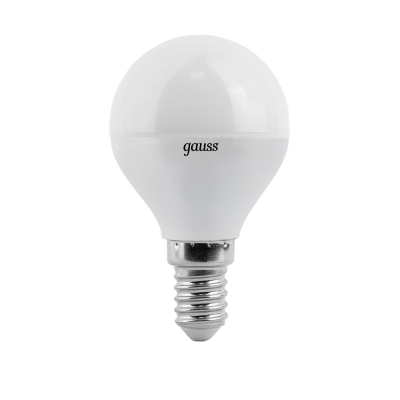 Лампа светодиодная LED 10вт 230в,Е1 4,белый, шар Gauss Elementary