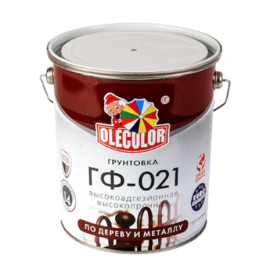 Грунтовка ГФ-021серая алк. (1кг) OLECOLOR