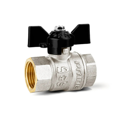 Кран шар. ГАЗ 1/2 г/г бабочка Ду15 Ру40 LD Pride (30)