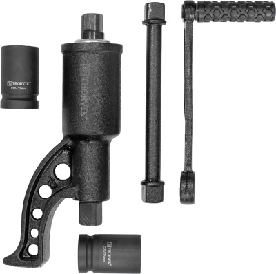 Гайковерт ручной механический1" DR 3800 Нм и головки торцевые 1" DR 32 мм,33мм