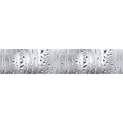 Панель интерьерная АВСТРАКЦИЯ 113 Серебристые капли  3000х600х1.5мм на основе АВS-пластика ЛАК