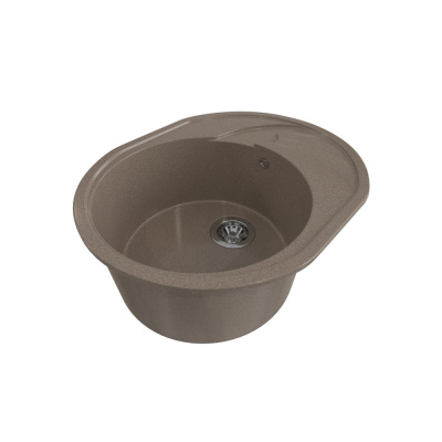 Мойка ML-GMS08 СТАНДАРТ овальная с крылом, терракот (307), 570*460*170мм