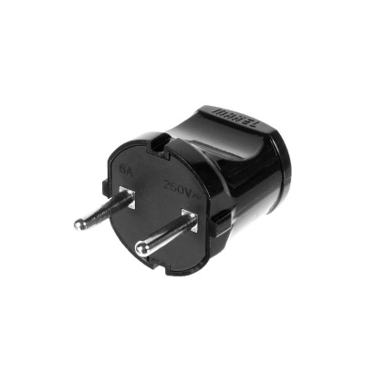 Вилка Makel черная без заземления