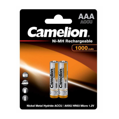 Аккумулятор Camelion R03 1000mAh BP2 Аккумулятор Camelion R03 1000mAh BP2