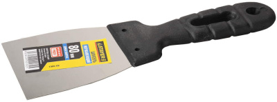 Шпатель STAYER Professional фасадный нержавеющий, с пластмассовой ручкой, 80 мм