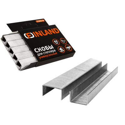 Скобы д/степлера высокопрочные закаленные 53 тип (1000 шт.) 2360-6 FINLAND 