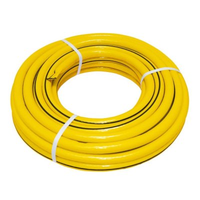 Шланг поливочный армированный "Садовник", 3-слойный, желтый, 3/4"x50 м