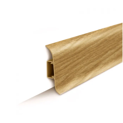 Плинтус напольный с центральной планкой 55мм 2,2м "Идеал Классик" Сосна золотистая / 272										