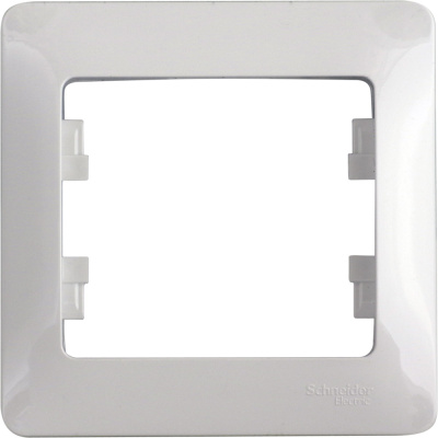 Рамка 1 пост белая GLOSSA  Рамка 1 пост белая GLOSSA