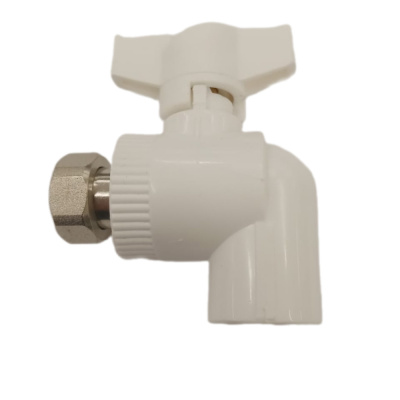 Кран с нак/гайкой Ф20х1/2" угловой SMS