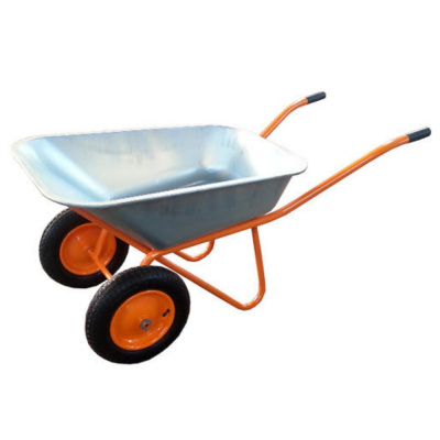 Тачка строит. 2-колес. MAWIPRO арт. ТС-233 HOME (оранж) 110л., 0,7мм., 250кг., PU13"(3.00х8)20мм.