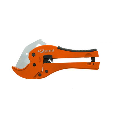 Ножницы для резки труб ПВХ 42мм, ОБРЕЗИНЕН. рукоять, 2 РЕЖ.КРОМКИ, инстр.сталь, Sturm!