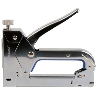 Степлер механический КОБАЛЬТ скобы 4-14мм (тип 53), верхний рег.удара, стальной корпус (240-652)