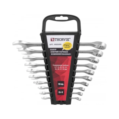 Набор ключей гаечных комбинированных серии ARC на держателе, 6-19 мм, 10 предметов W3S10PR 052627
