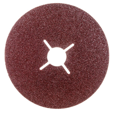 Круги фибровые гибкие ПРАКТИКА с центральным отверстием, 125 мм P  80  (5шт.) картонный подвес