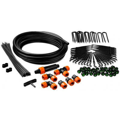 Система капельного полива GRINDA  1/2", 9 м, шланг магистральный, площадь полива 6 кв м, расход воды