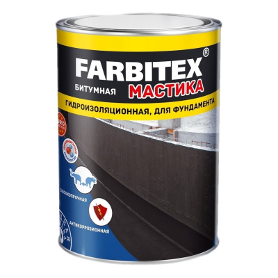Мастика битумная гидроизоляционная для фундамента (2кг) RARBITEX