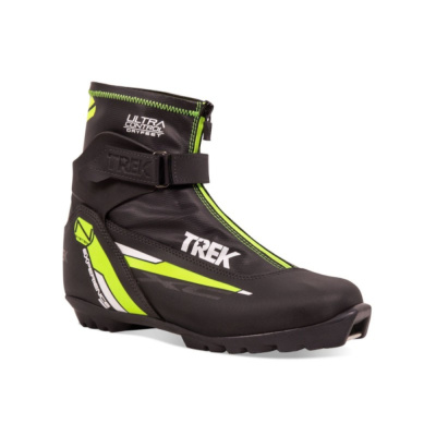 Ботинки лыжные TREK Experience1 черный (лого зеленый неон) (RU40;EU41;CM25,5)