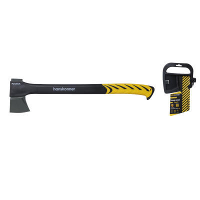 Топор-колун 870г фибергл. рукоятка с ТРЕ, кованый, PTFE покрытие, Hanskonner