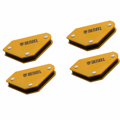 Набор из 4 магнитных фиксаторов для сварочных работ// Denzel