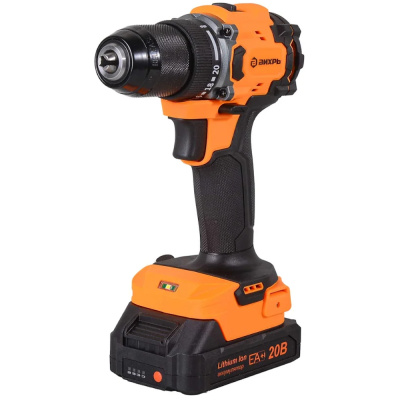 Дрель-шуруповерт аккум. ДА-20Л-2К/БП (2,0А/ч) (бесщет. двигатель, 70Нм) Вихрь 72/14/67