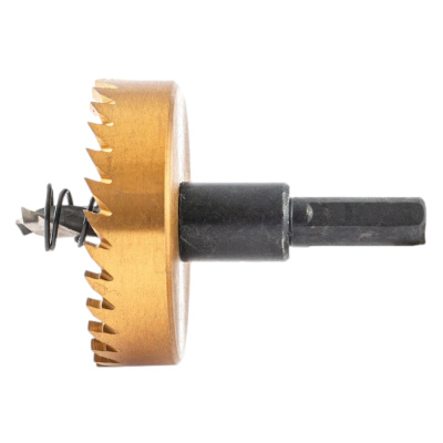 Коронка по металлу HSS, 50 мм, нитридтитановое покрытие //Denzel